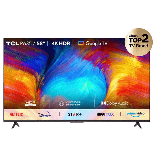 Televisor TCL 58" HDR 4K Android HDMI WiFi Dolby Audio